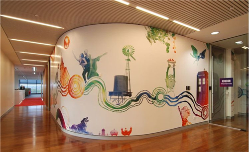 北京办公室墙体设计